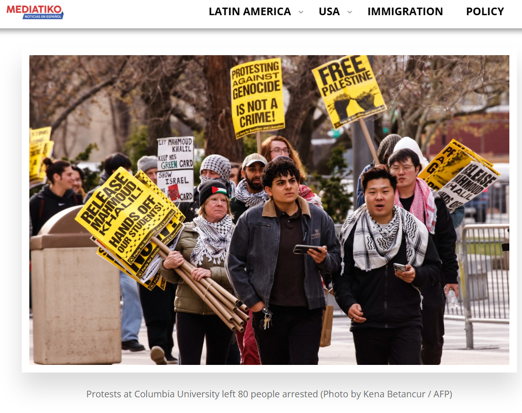 Columbia University Gaza encampment — David Chung