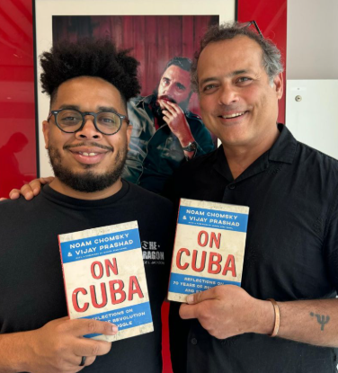 Book Launch poster — Tricontinental, Havana 1966, featuring Vijay Prashad and Manolo De Los Santos