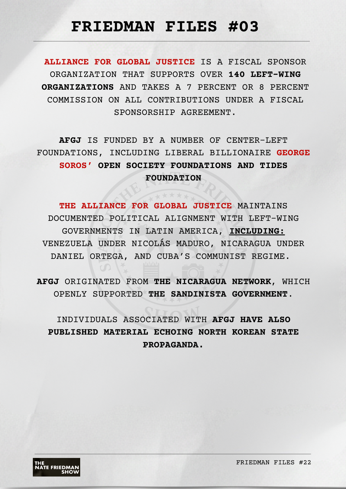 Alliance for Global Justice — connections to Soros / Tides