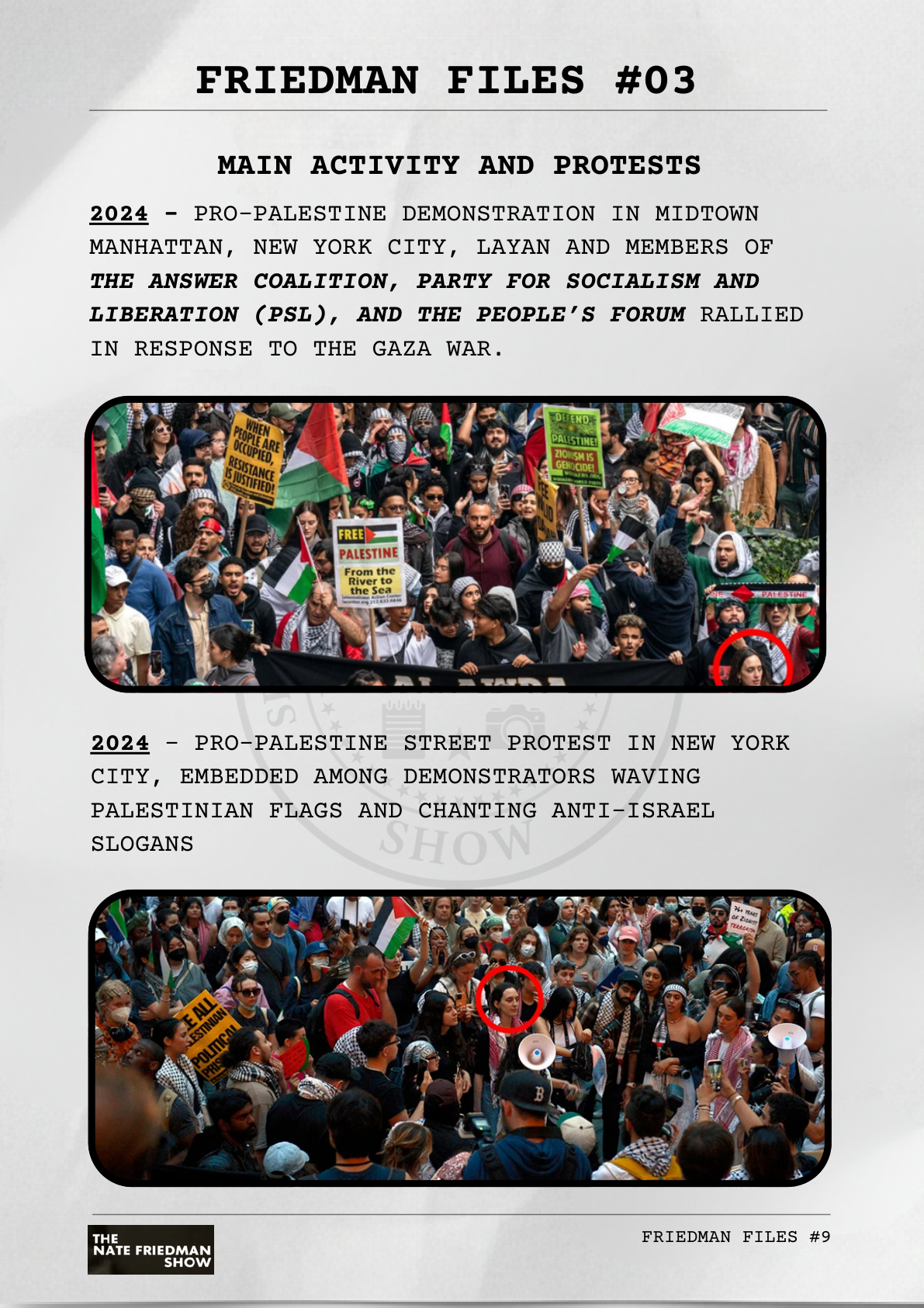 Midtown Manhattan pro-Palestine demonstration 2024